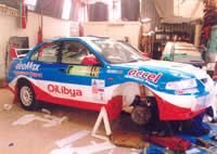 Oilibya Rally Car Branding